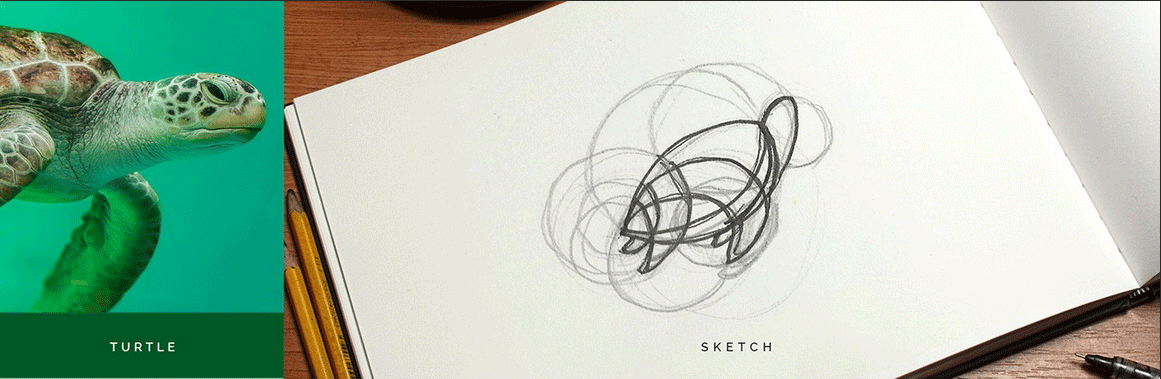 优雅结构动物LOGO遇到圆形几何形式