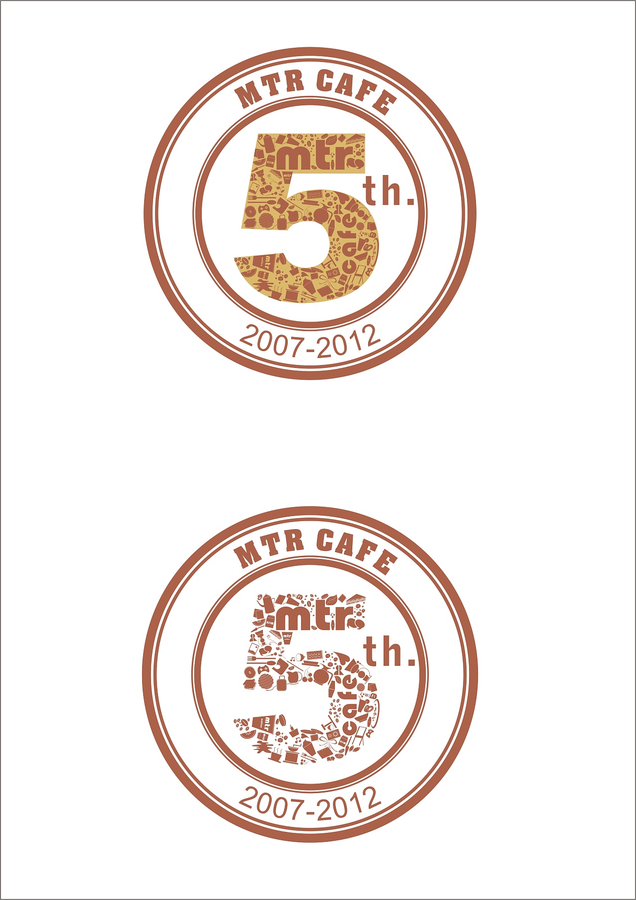 地下铁5周年庆典logo