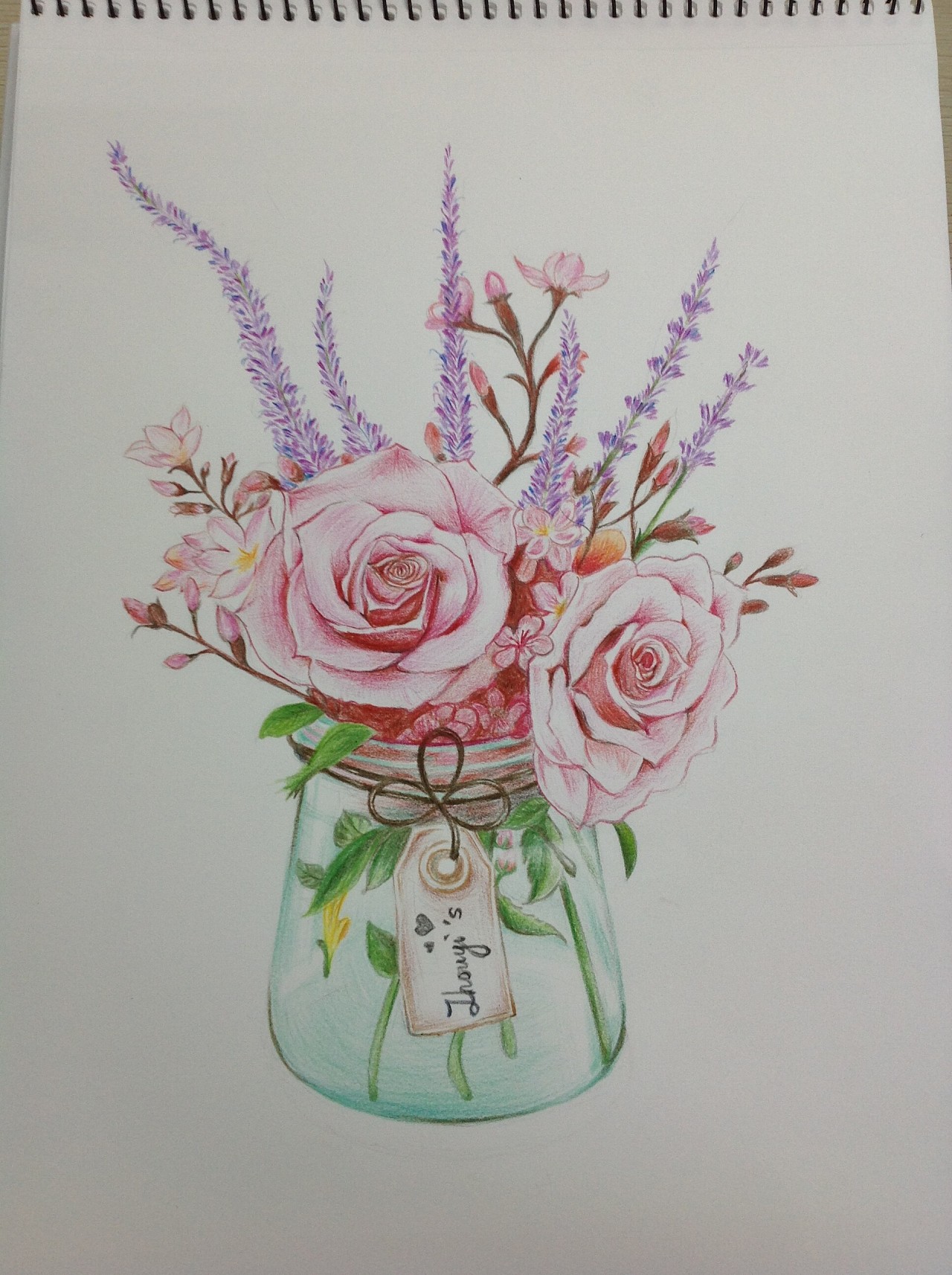 近日的彩铅手绘。花花草草瓶瓶罐罐。临摹了飞乐鸟的图。|插画|插画习作|水仙丫的不开花 - 原创作品 - 站酷 (ZCOOL)