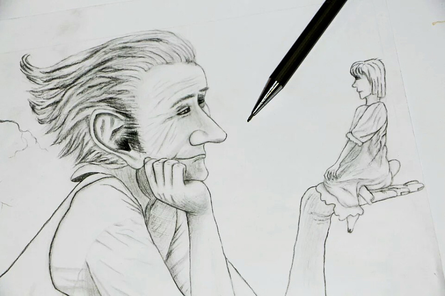 圆梦巨人|绘画习作|插画|冰点精灵 - 原创设计作