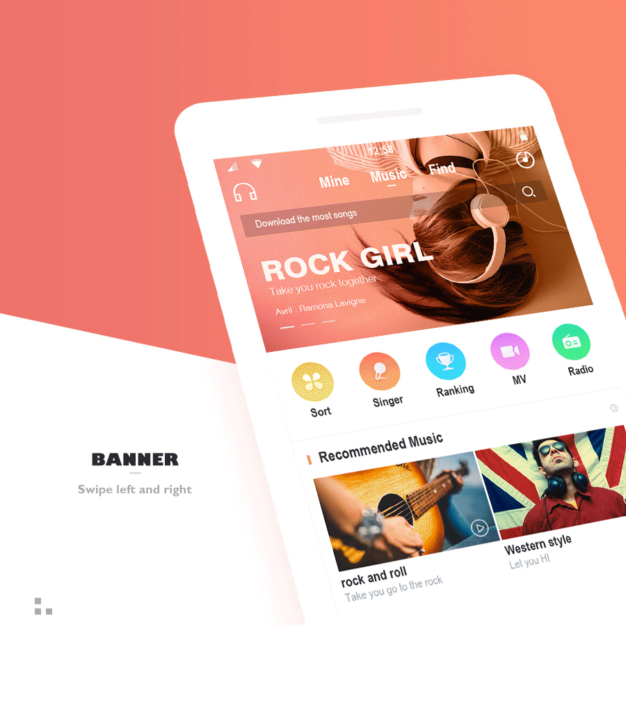 simple music app|ui|app界面|debo66 - 原创作品 - 站酷 (zcool)