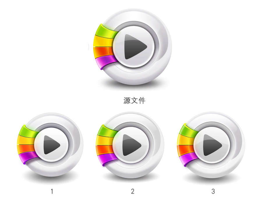 彩虹播放器视 频教程提供源文件下载|图标|UI|倾