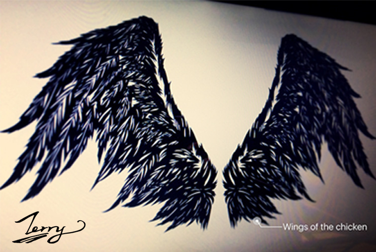 鸡翅膀|涂鸦\/潮流|插画|Ytj_0119 - 原创设计作品