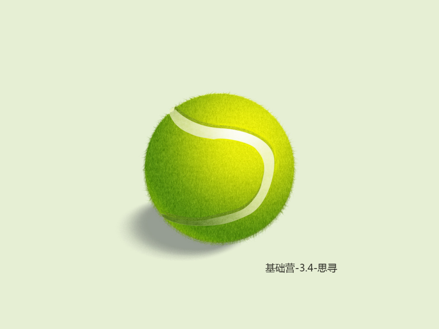 PS练习-网球|图形\/图案|平面|程思寻 - 原创设计