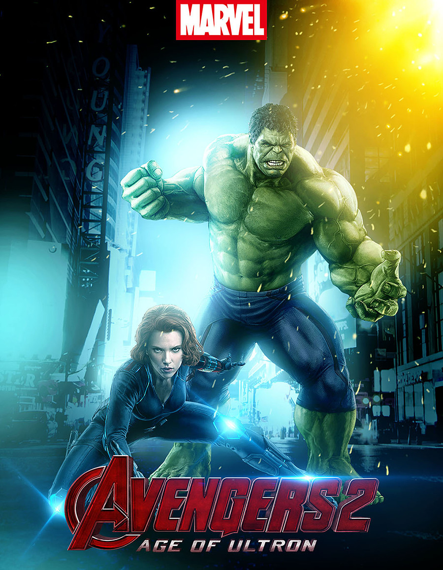 《黑寡妇和绿巨人》|海报|平面|翻滚吧羊宝宝 - 原创设计作品 - 站酷 (ZCOOL)