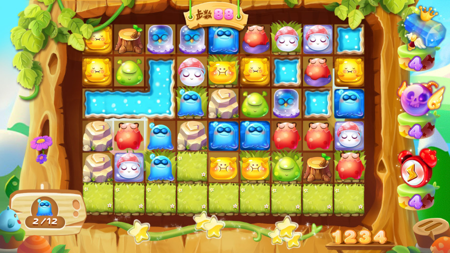 原创作品-消消乐游戏开始界面-效果图|游戏UI|G