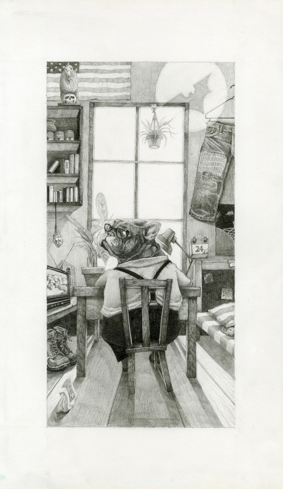 一只心灵手巧的法斗|儿童插画|插画|lak666 - 原