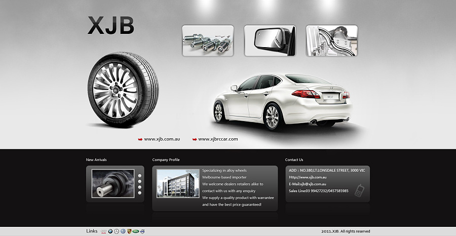 国外汽车配件网站|网页设计|UI|sunbey - 原创设