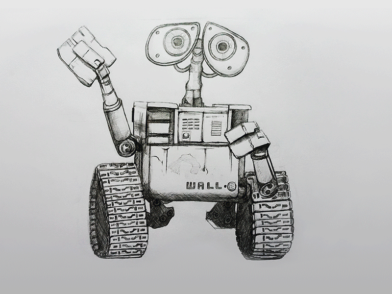 原创作品:ps绘制《wall-e》