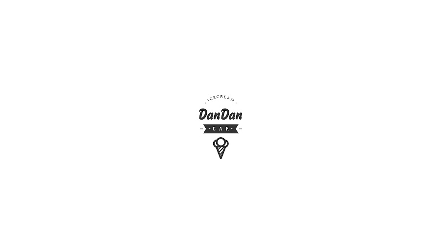 DanDanCAR-氮淡车冰淇淋品牌LOGO设计|标