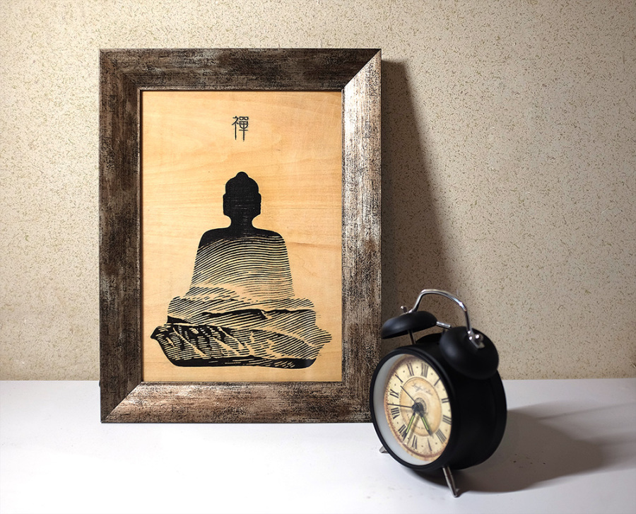 木刻画试验品No.3|版画|纯艺术|春和绘 - 原创设