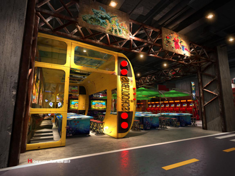 归本主义设计作品-十三街区电玩城设计案例|室