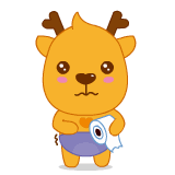 小鹿叮叮卡通表情设计|动漫|网络表情|fasterman -  -