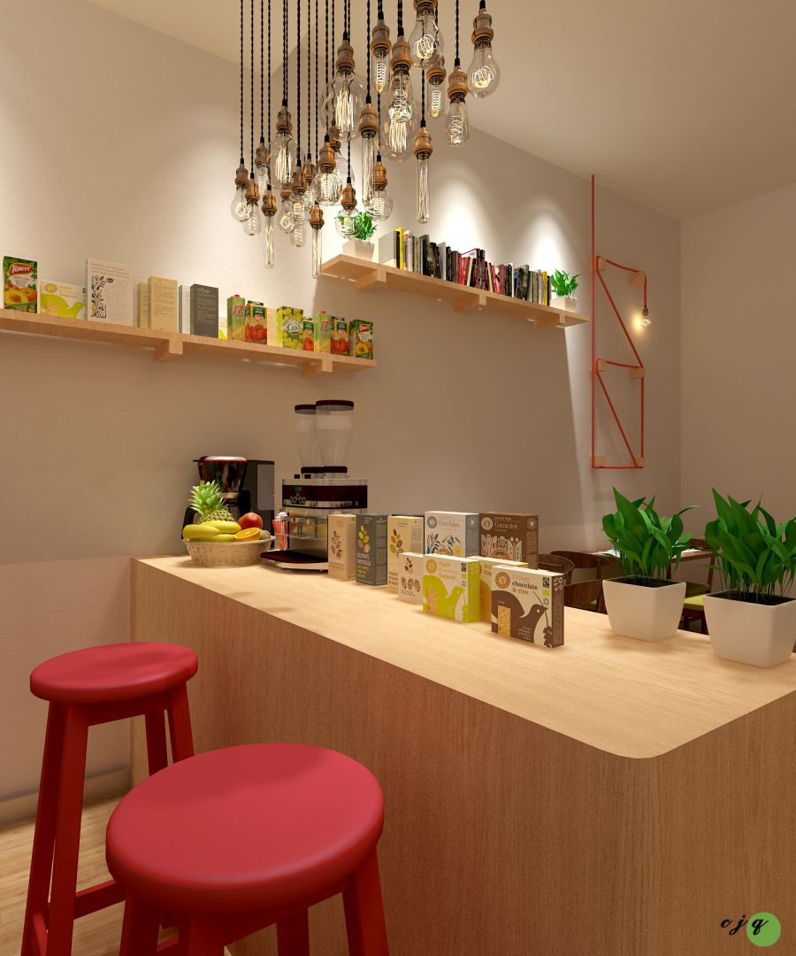 现代工业风冷饮店|展示\/橱窗\/店面设计|空间\/建