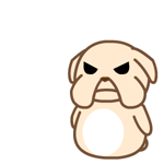 翔通动漫原创表情---黑眼狗