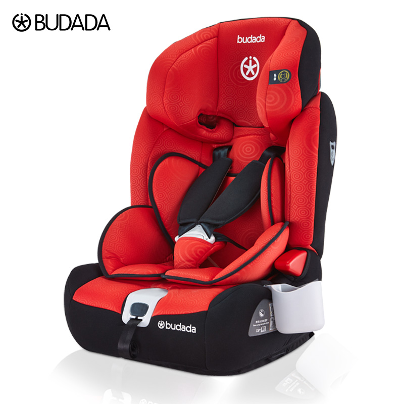 德国步达达budada佳骑士祥云红儿童安全座椅