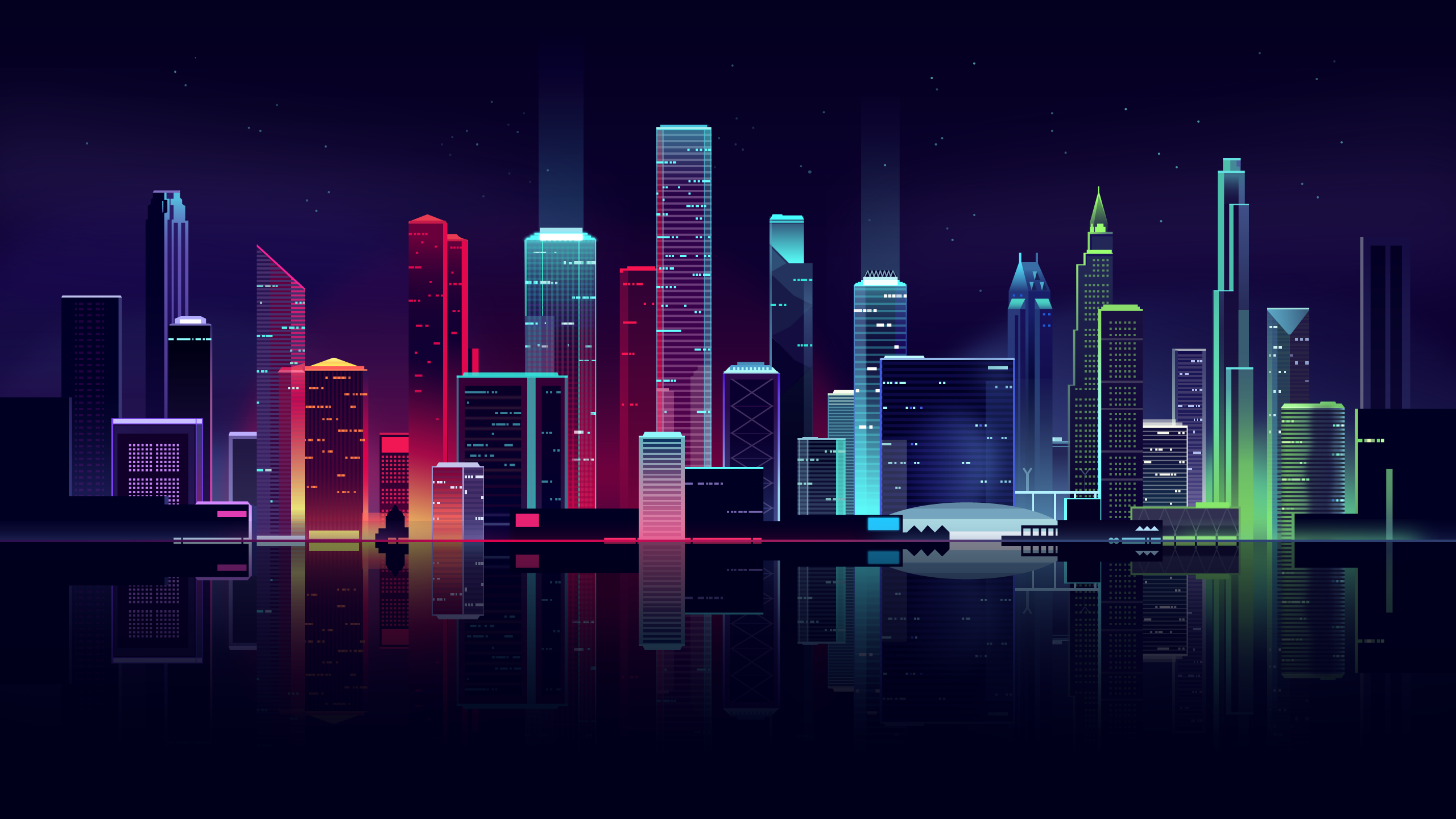 nyc 霓虹的都市夜景|插画|插画习作|一介毛毛雨