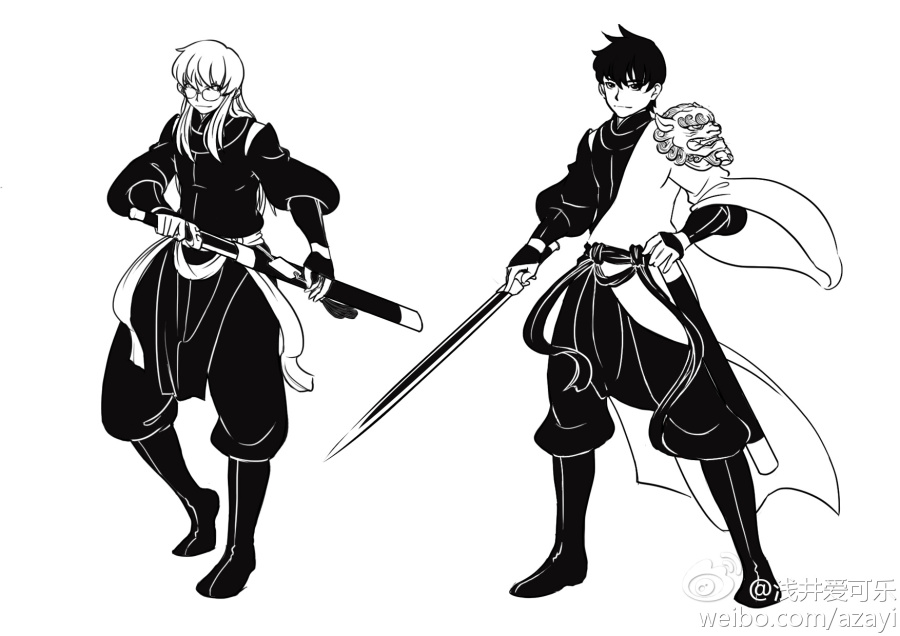 杂集-Q版刘关张·马超赵云头像·中国死神|绘