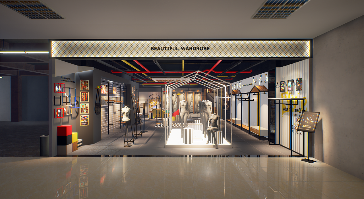 UE4_虚幻引擎4_VR_品牌服装店001|空间|室内