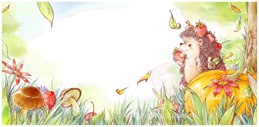 《365童话故事--老鼠煮秋天》 绘本内页|商业插画|插画|小果插画工坊 - 原创设计作品 - 站酷 (ZCOOL)