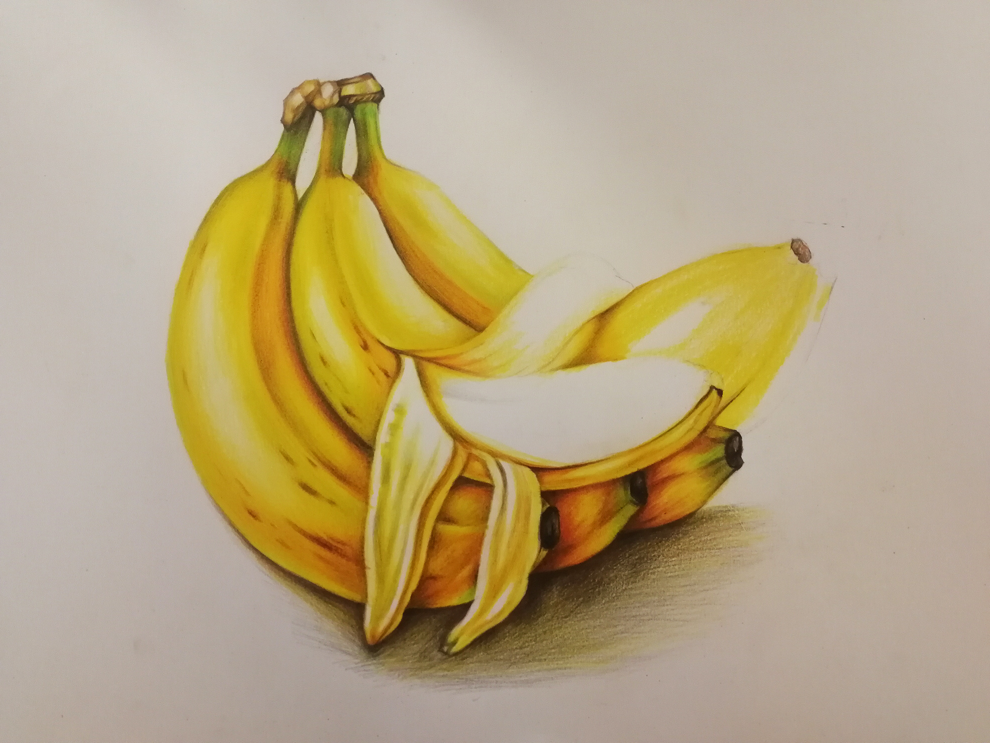 彩铅香蕉 彩铅水果|纯艺术|彩铅|桃桃画室 - 原创作品 - 站酷 (zcool)