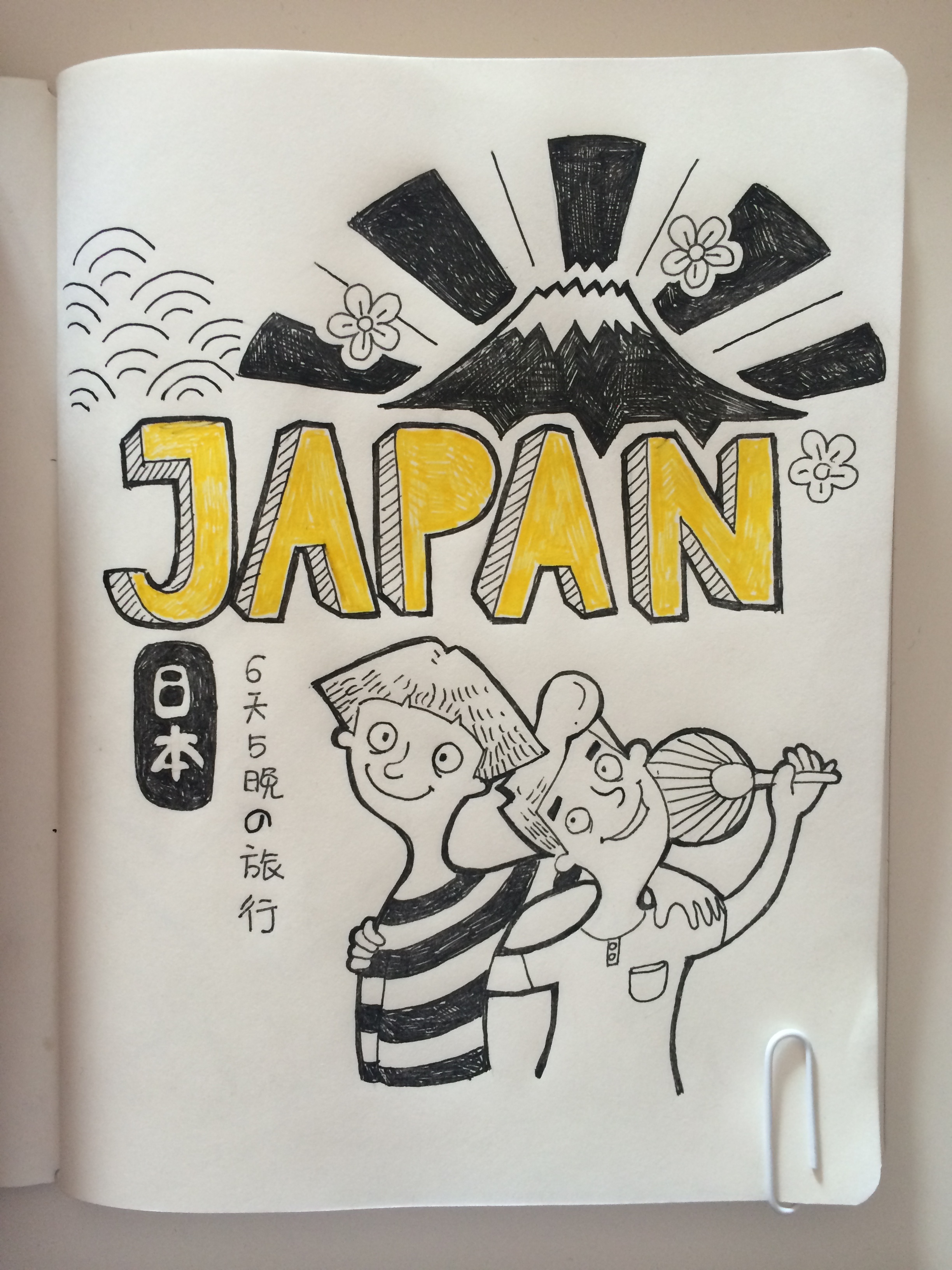 日本手绘旅行日记