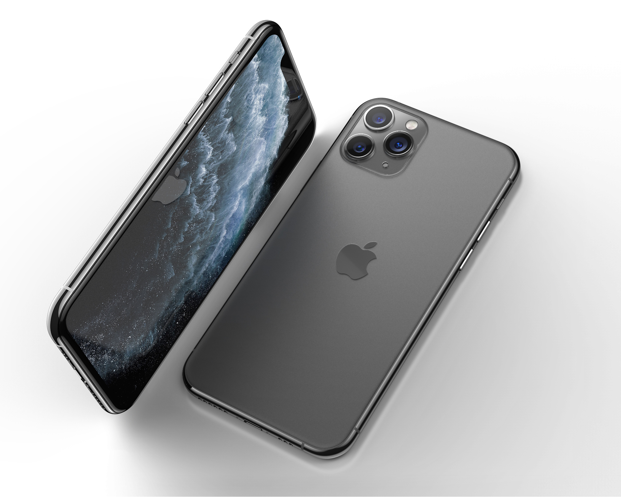 iphone11 pro苹果手机建模,渲染(临摹)