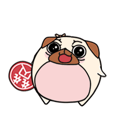 巴哥犬蛋挞吉祥物设计|gif表情包 - 原创作品 - 站酷(zcool)