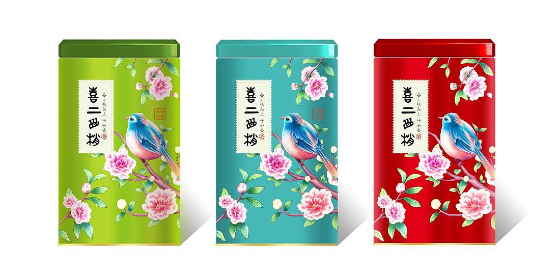 手绘茶叶包装插画|插画|商业插画|恒彩文创设计