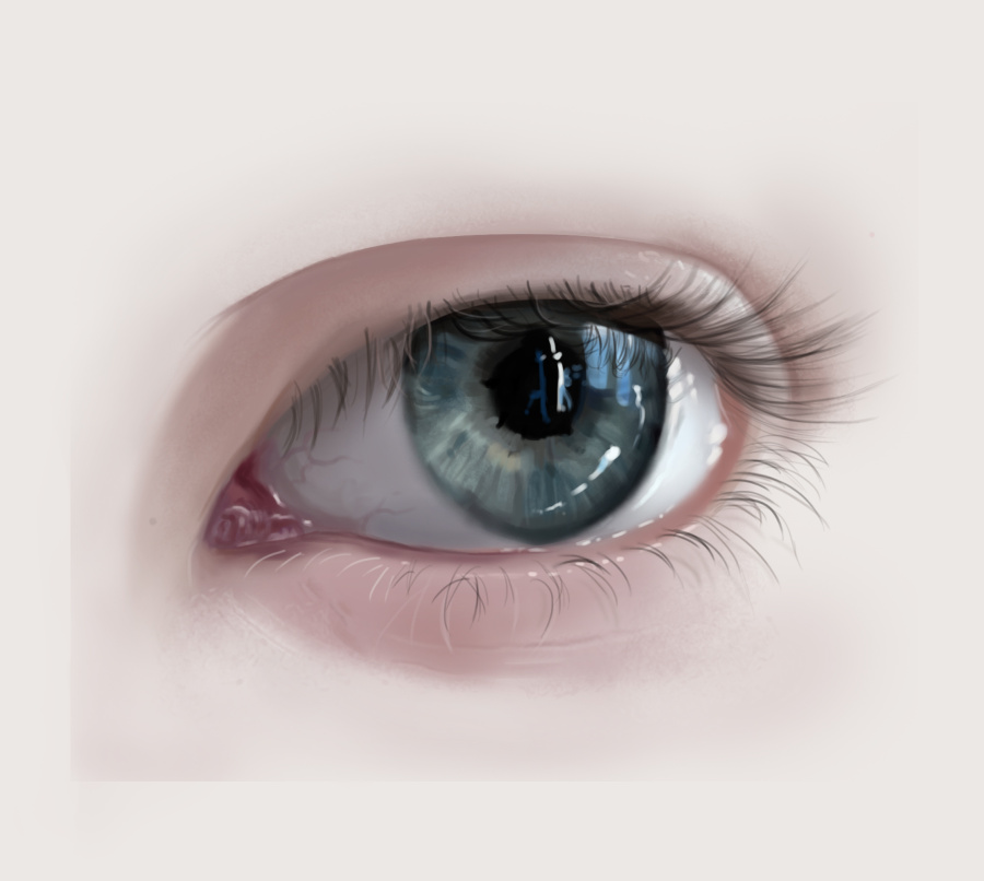 临摹眼睛|绘画习作|插画|wangxiaoxi - 原创设计