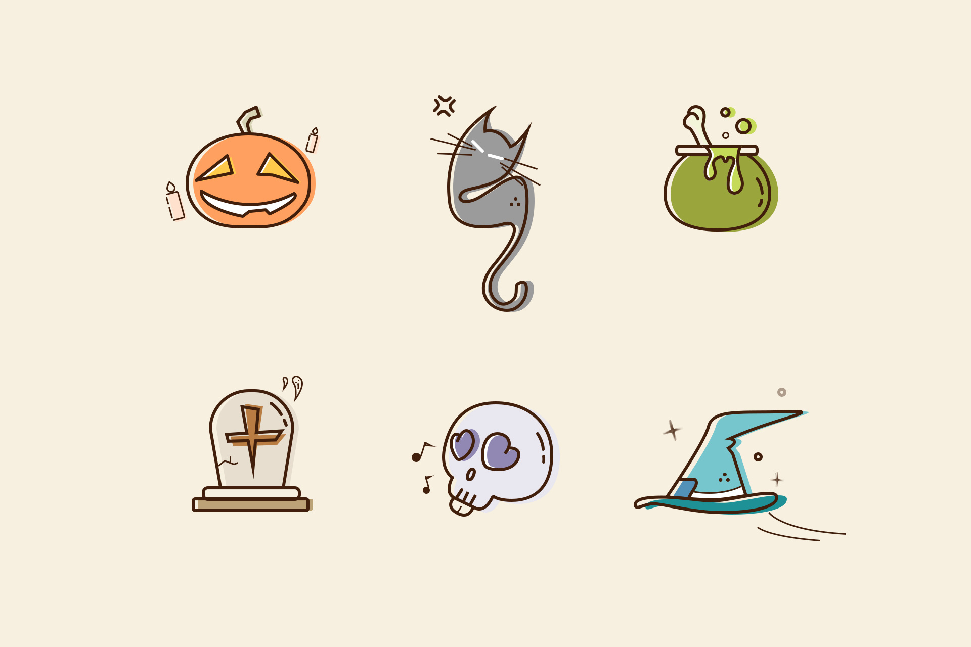 万圣节图标动效