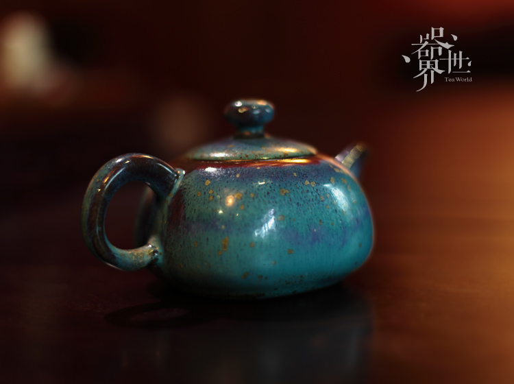 钧瓷茶壶 中国名瓷孔家钧窑茶具 器世界国家级工艺美术大师孔相卿钧瓷