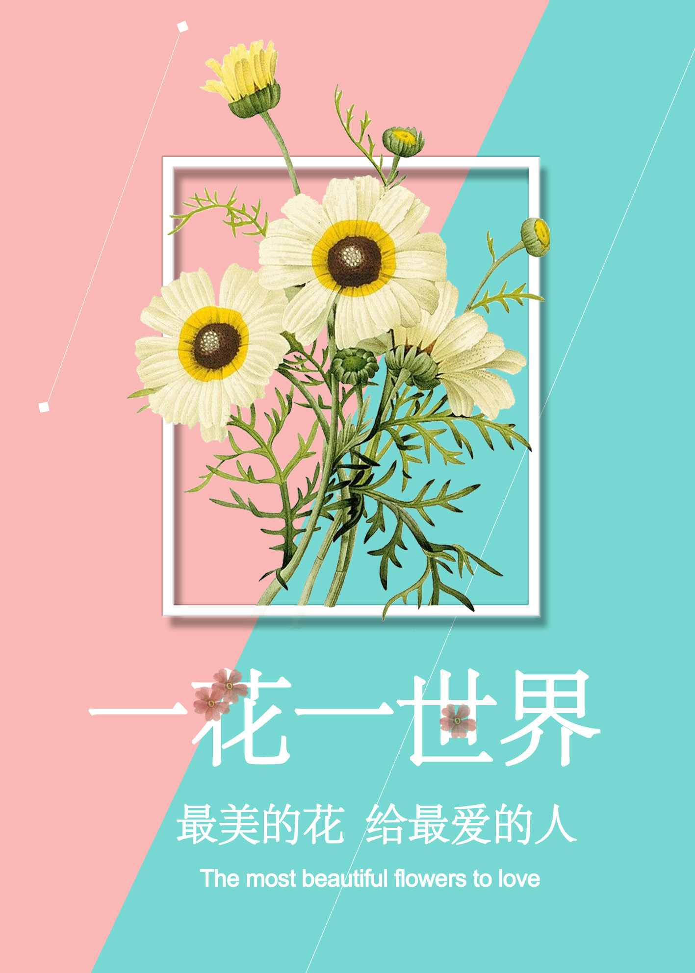 花朵海报