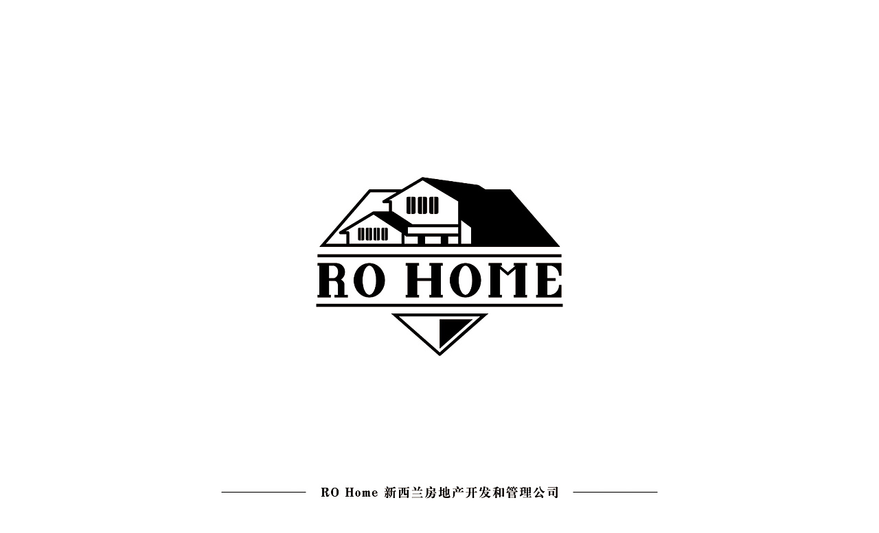 ro home地产logo设计|平面|标志|会画画的音乐家 - 原创作品 - 站酷