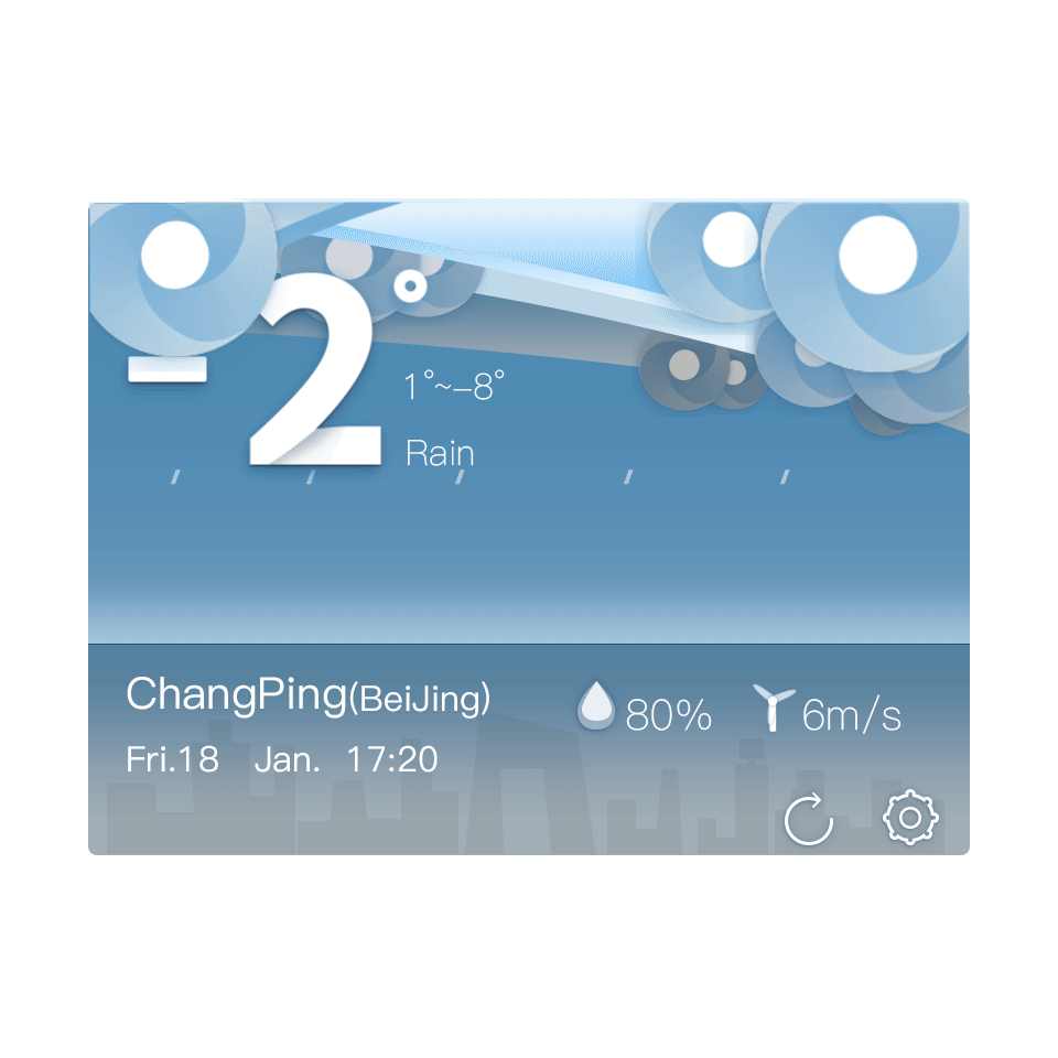 天气控件设计|ui|app界面|九月驹 - 原创作品 - 站酷
