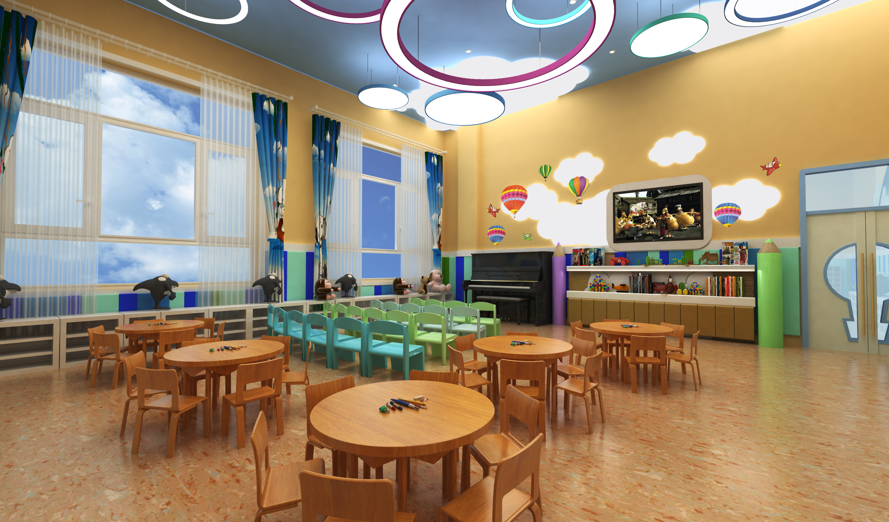 幼儿园|空间|室内设计|当出手决不让 - 原创作品 - 站酷 (ZCOOL)