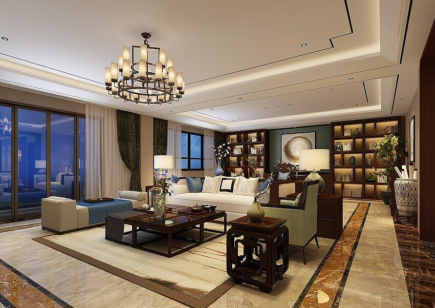 瀚海晴宇180平美式乡村风格装修样板间需要多