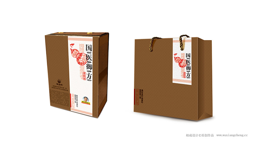 健来福品牌产品--国医御方高端礼盒包装设计|包