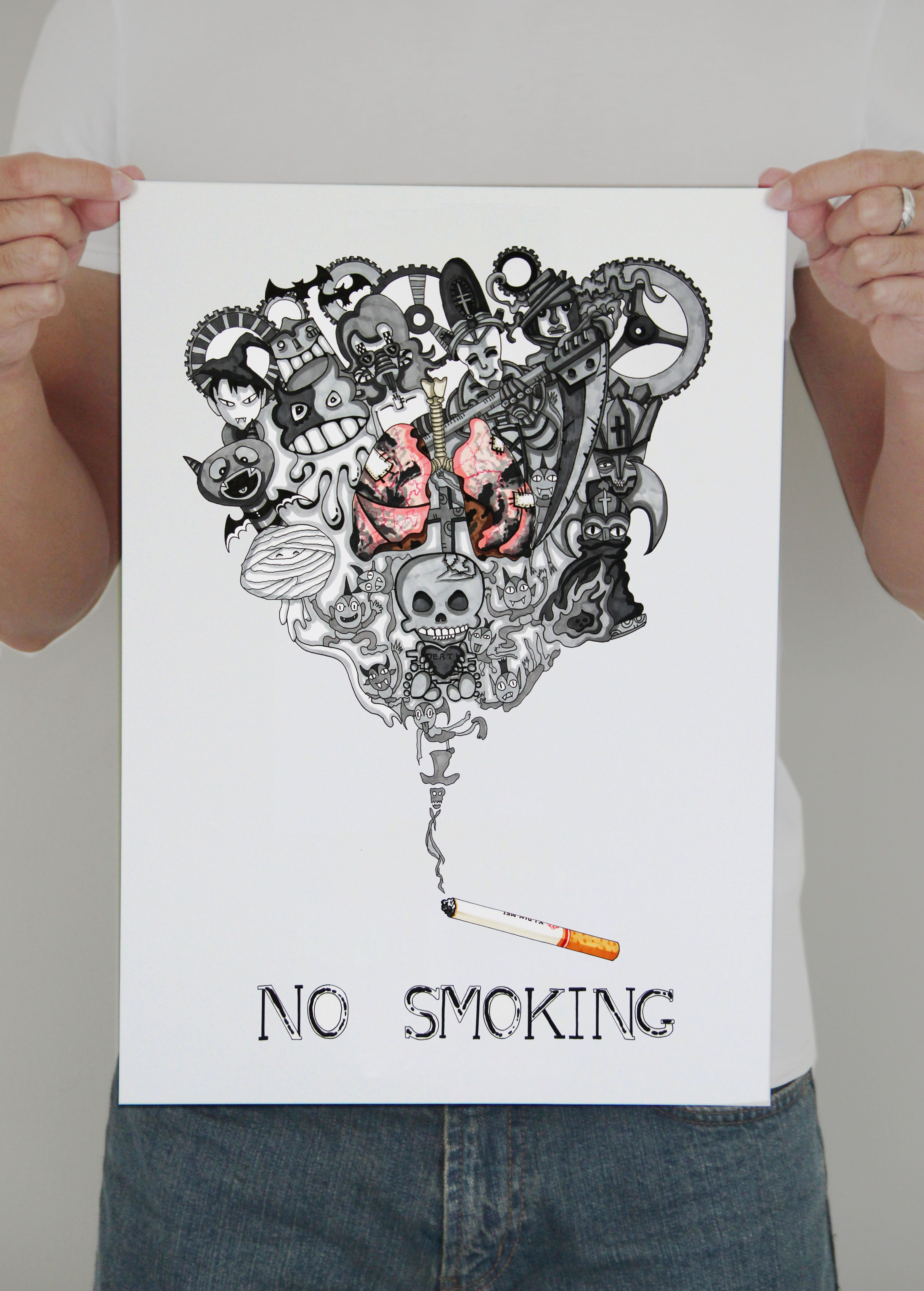  一张禁烟海报,献给大家