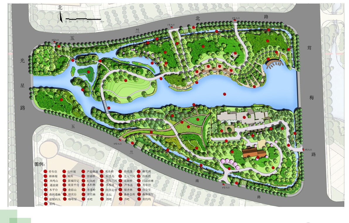 公园景观设计平面图
