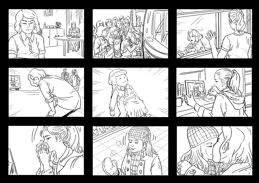 明基平板电脑微电影《爱。相见》分镜头|脚本