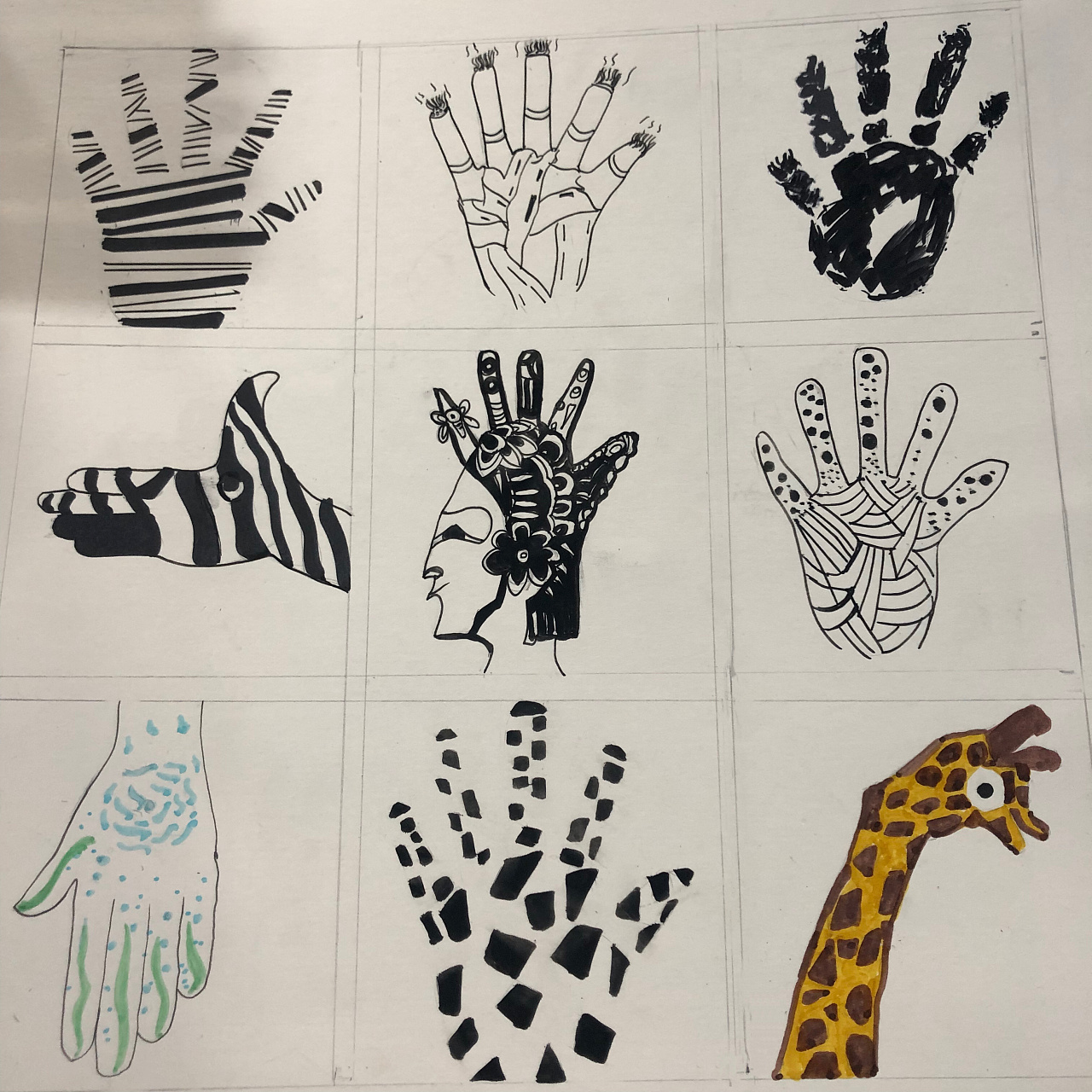 关于手的多样化视觉想象图形表述