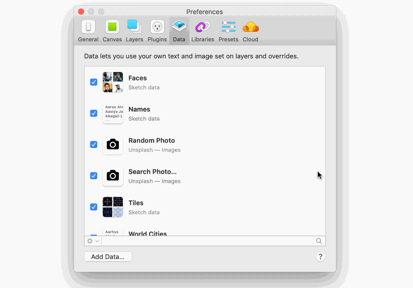 点击下面的 add data,添加刚在的 txt 文件.