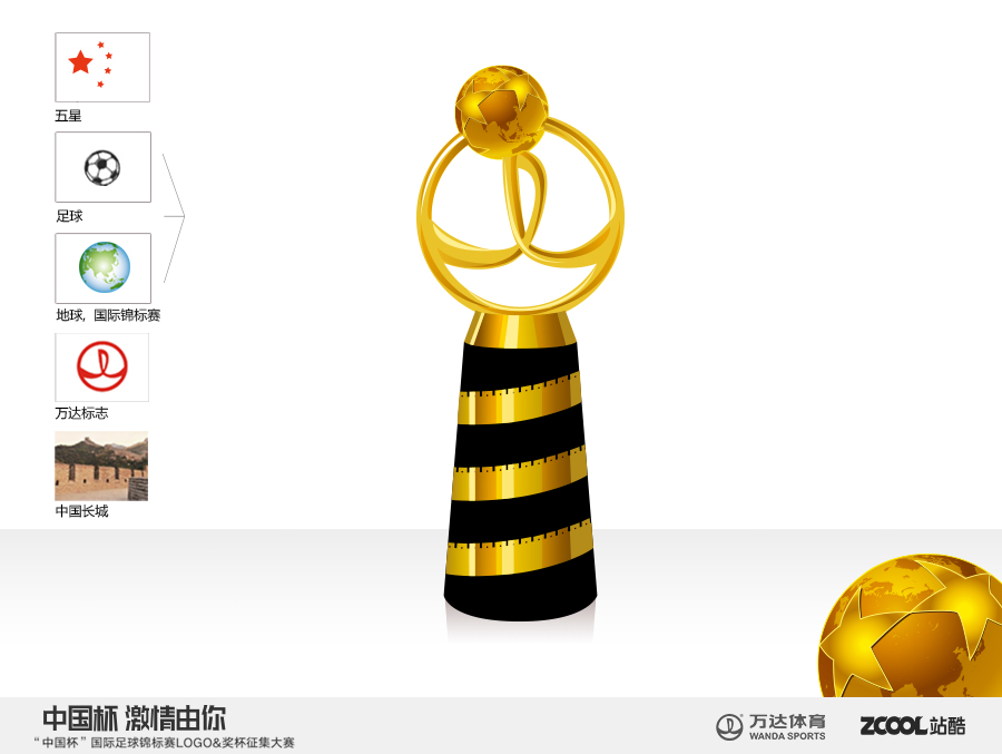 中国杯奖杯设计|工业用品\/机械|工业\/产品|明志