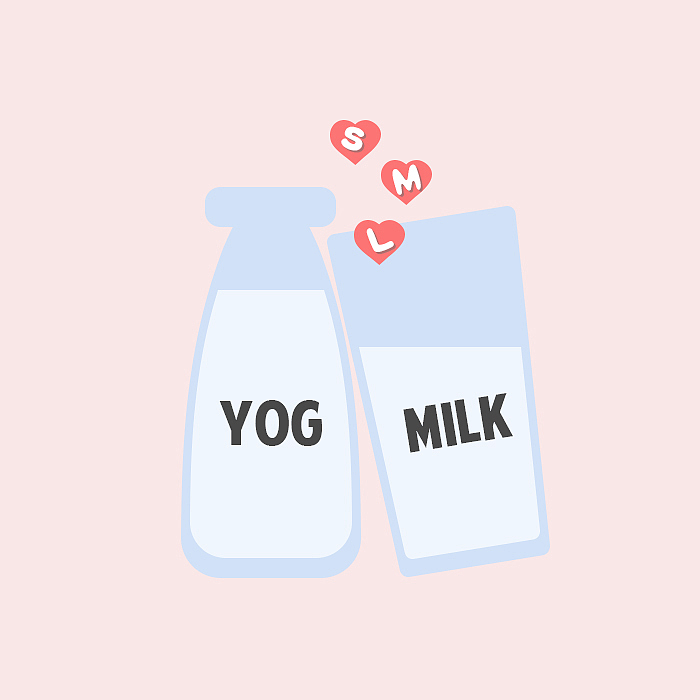 yogurt met milk