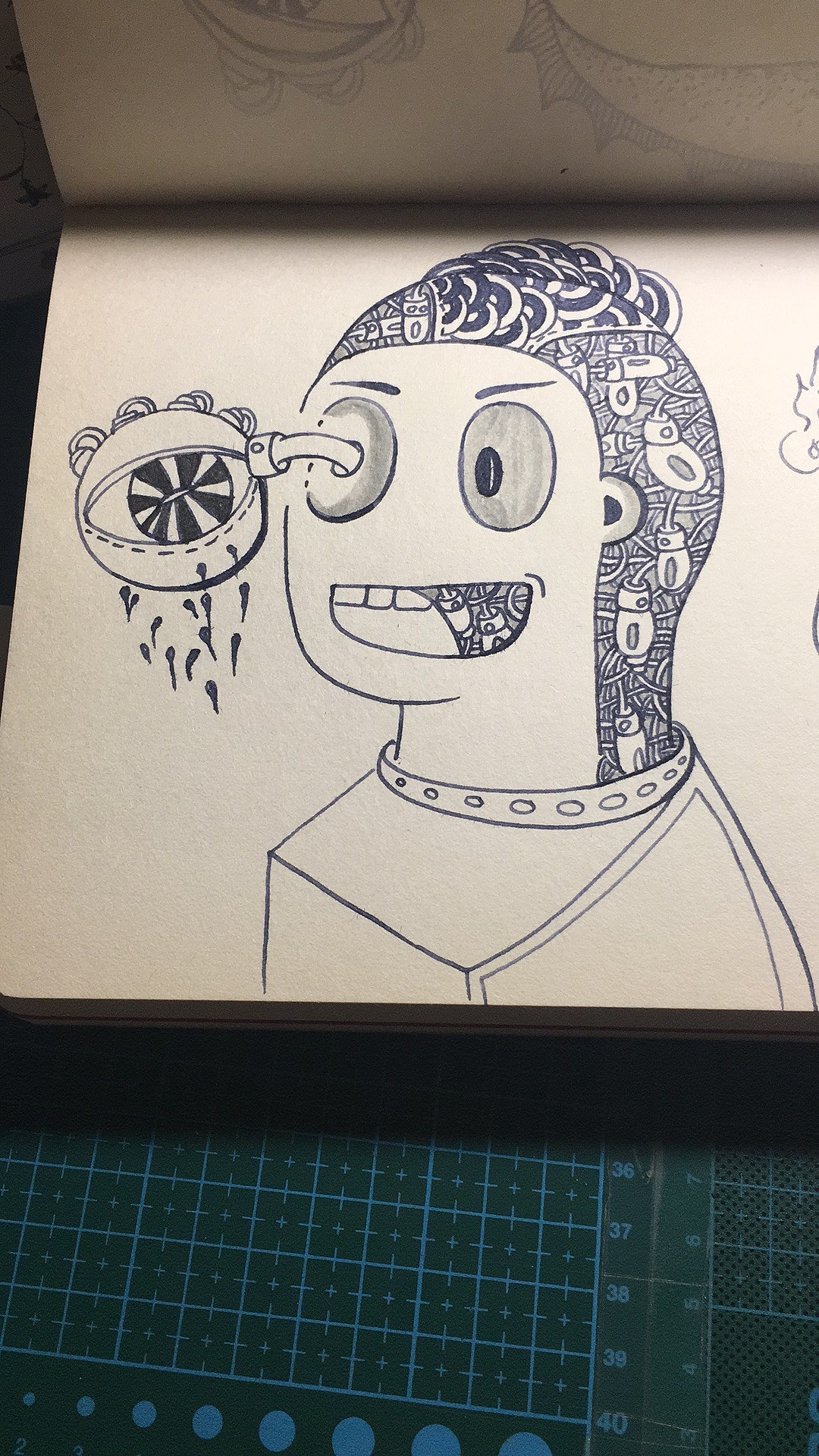 边听鬼故事边画画!结果确实很诡异!|插画|涂鸦\/