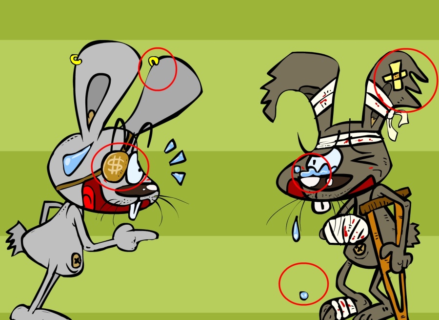 兔匪匪找不同系列137|单幅漫画|动漫|兔匪匪 - 