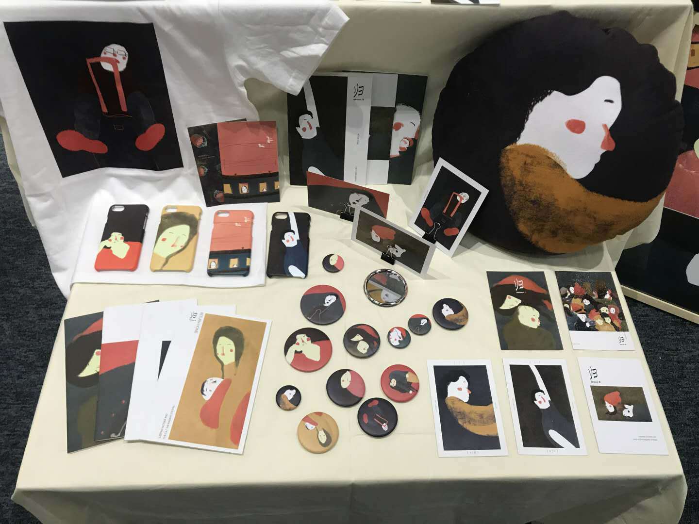毕业设计《归》系列插画 文创产品