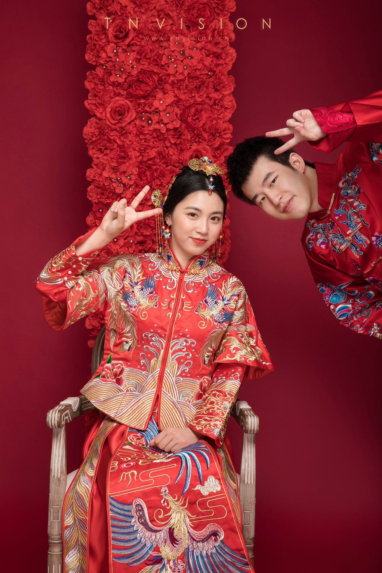 中式婚纱照 | 龙凤褂古典之美