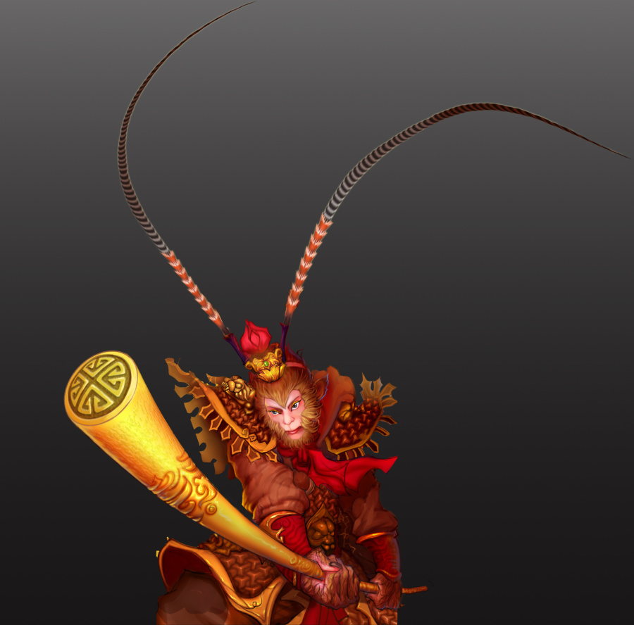 手游项目《西游记OL》孙悟空人设修改优化|商